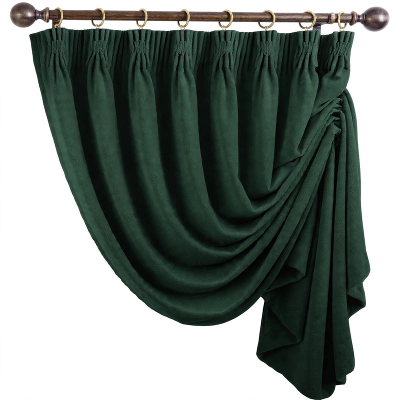 Anydrape Green Velvet Blackout Curtains – High‑Quality Modern Luxury Drapes for Living Room, Bedroom & Dining Windows