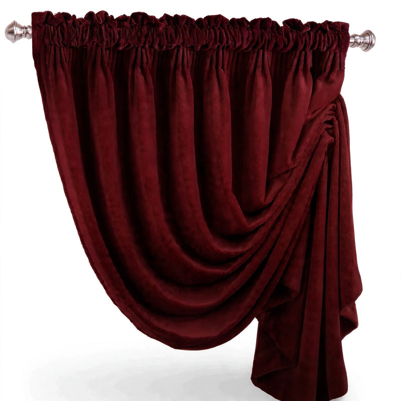 Anydrape Maroon Velvet Blackout Curtains – High‑Quality Modern Luxury Drapes for Living Room, Bedroom & Dining Windows