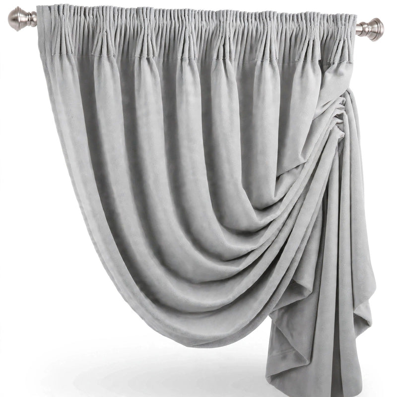 Anydrape Gray Velvet Blackout Curtains – High‑Quality Modern Luxury Drapes for Living Room, Bedroom & Dining Windows