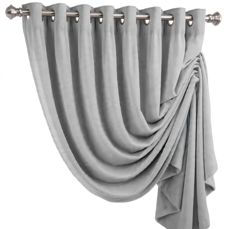Anydrape Gray Velvet Blackout Curtains – High‑Quality Modern Luxury Drapes for Living Room, Bedroom & Dining Windows