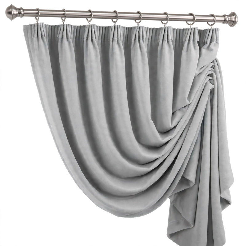 Anydrape Gray Velvet Blackout Curtains – High‑Quality Modern Luxury Drapes for Living Room, Bedroom & Dining Windows