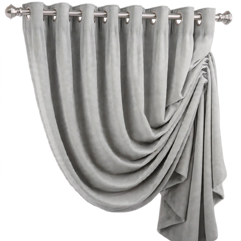 Anydrape Gray Velvet Blackout Curtains – High‑Quality Modern Luxury Drapes for Living Room, Bedroom & Dining Windows
