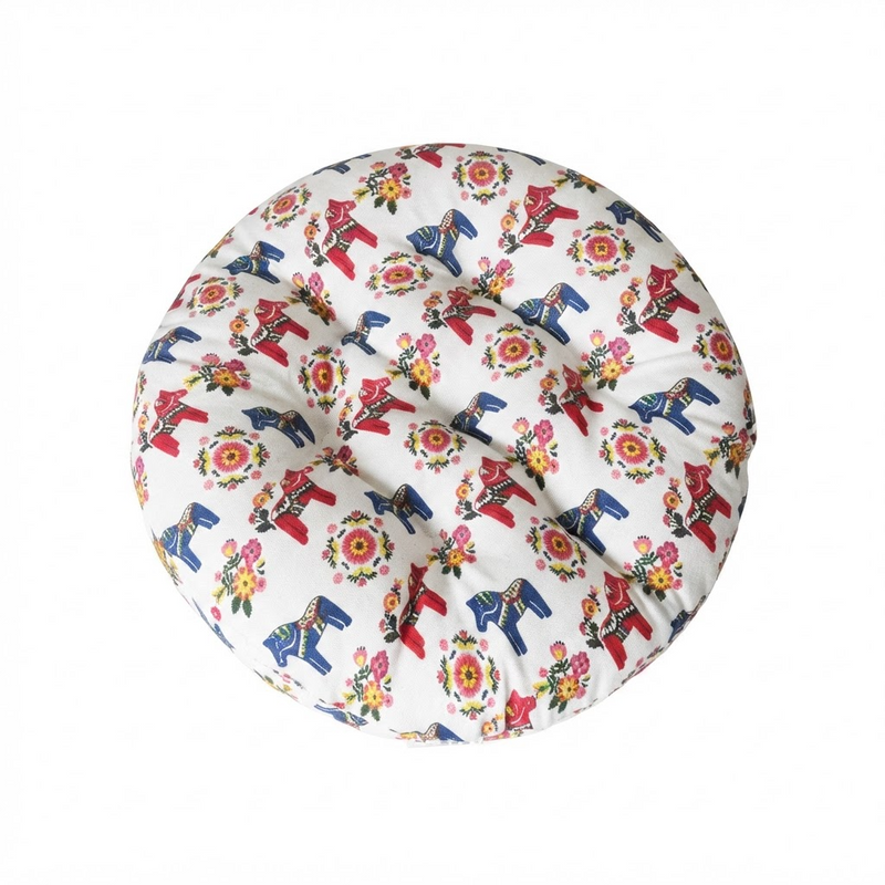 Anypillow White Mixed Print Chair Pad – Soft Seat Cushion