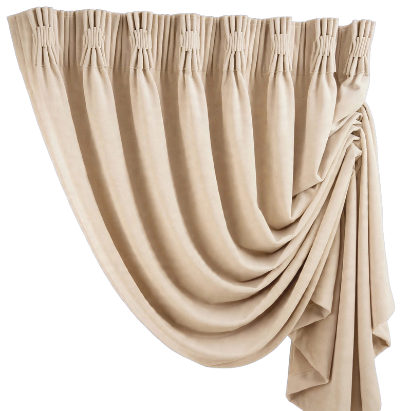 Anydrape Beige Velvet Blackout Curtains – High‑Quality Modern Luxury Drapes for Living Room, Bedroom & Dining Windows