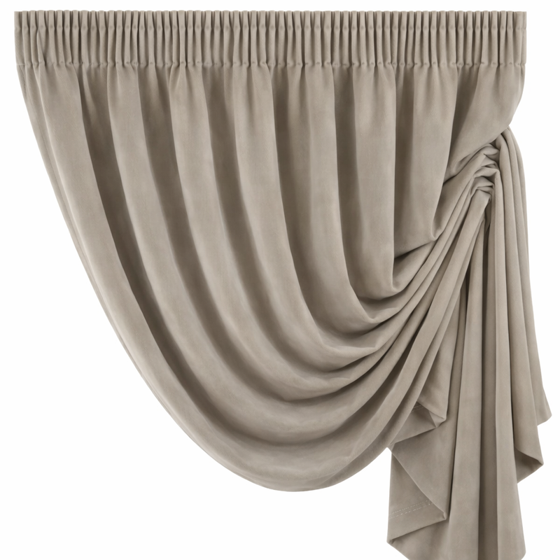 Anydrape Beige Velvet Blackout Curtains – High‑Quality Modern Luxury Drapes for Living Room, Bedroom & Dining Windows