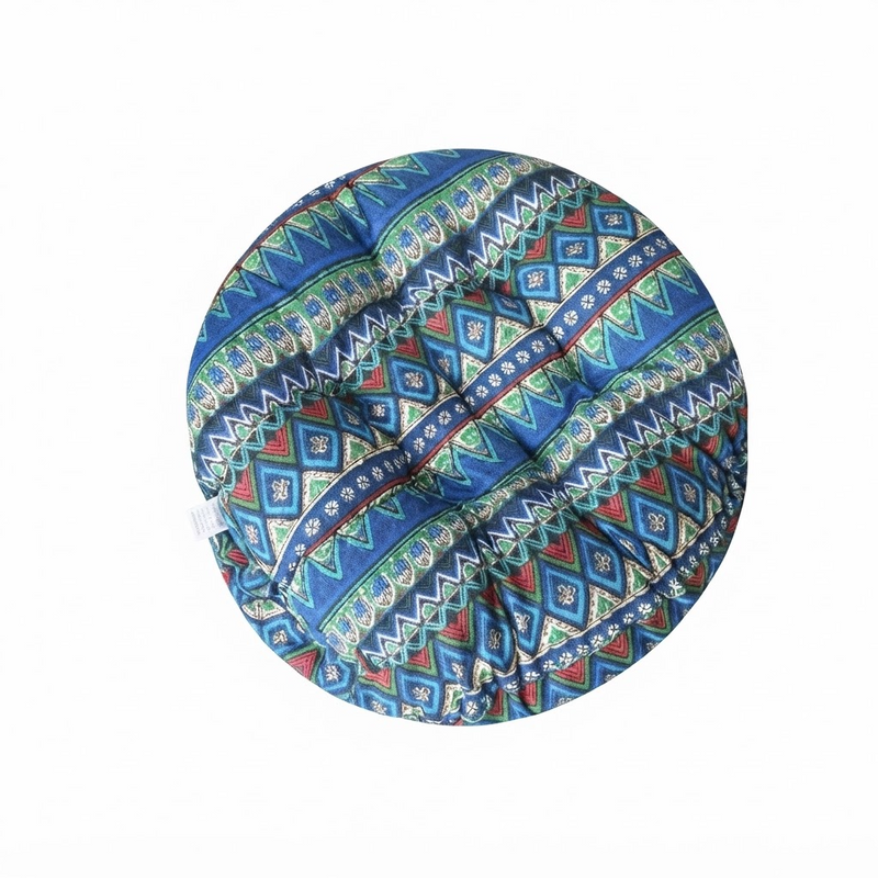 Anypillow Blue Seat Cushion – Bohemian Print Design