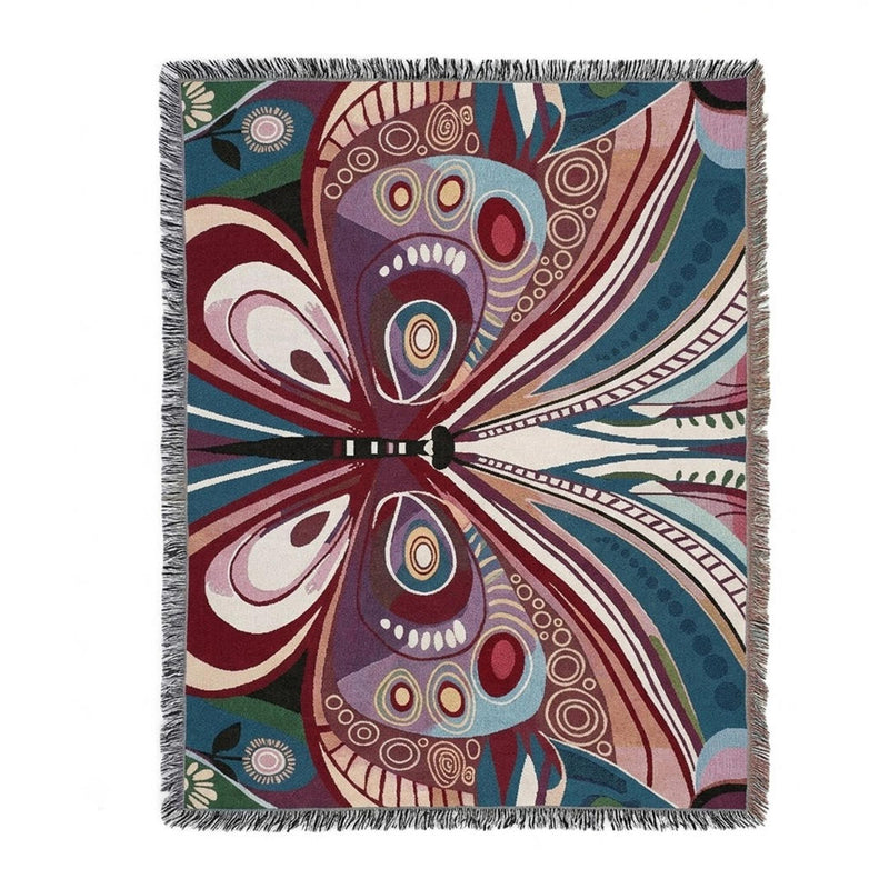 Anycozy Butterfly Soft Quilt Throw Blanket – Soft Camping Mat & Cozy Home Décor