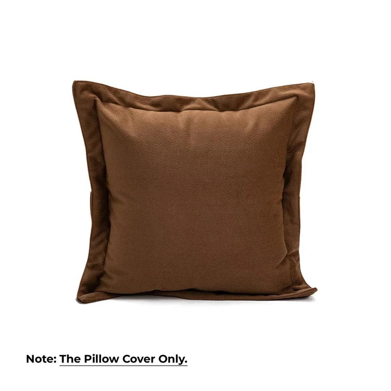 Anypillow Brown Plain Decorative Cushion Cover – Soft Throw Pillowcase for Sofa & Bed