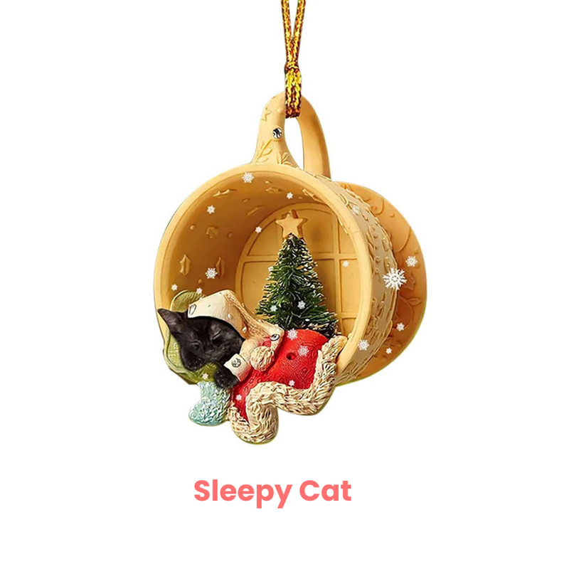 ANYDECO Christmas Dog Hanging Pendant Ornaments Decorative Supplies