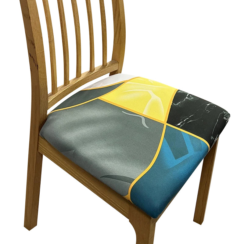 Anyseat Multi Color Pattern Print Chair Cover – Stretch Washable Removable Seat Cover for Dining & Kitchen