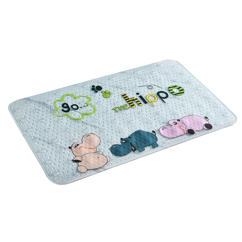 Anymat Playful Hippo Bathroom Mat – Printed Non‑Slip Shower Pad