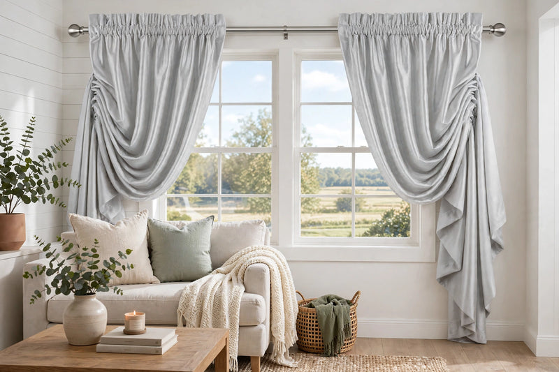 Anydrape Gray Velvet Blackout Curtains – High‑Quality Modern Luxury Drapes for Living Room, Bedroom & Dining Windows