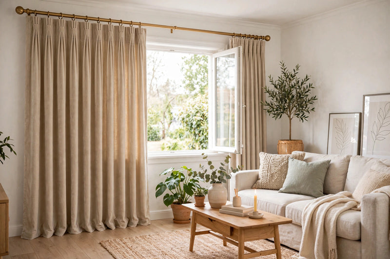 Anydrape Light Pawn Velvet Blackout Curtains – High‑Quality Modern Luxury Drapes for Living Room, Bedroom & Dining Windows