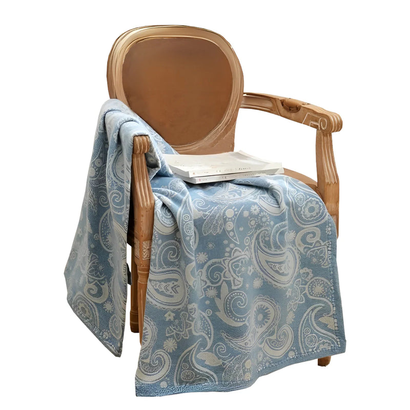 Anycozy Paisley Throw Blanket 120×150cm Cozy Sofa Cover Small