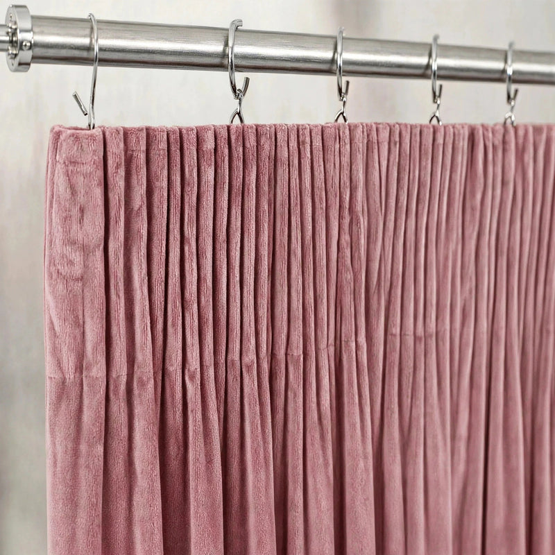 Anydrape Dark Peach Velvet Blackout Curtains – High‑Quality Modern Luxury Drapes for Living Room, Bedroom & Dining Windows