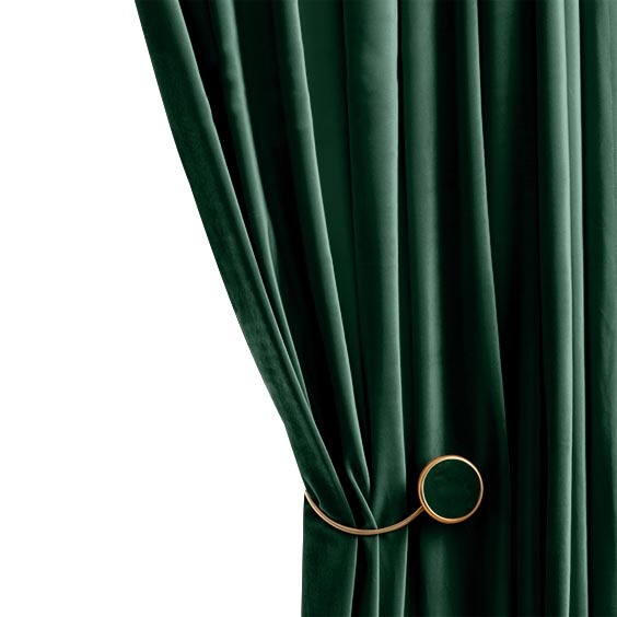 Anydrape Curtain 200cm Dark Green Modern Blackout Curtains for Living Room Bedroom Window Treatments Sound Proof Curtains Drapes