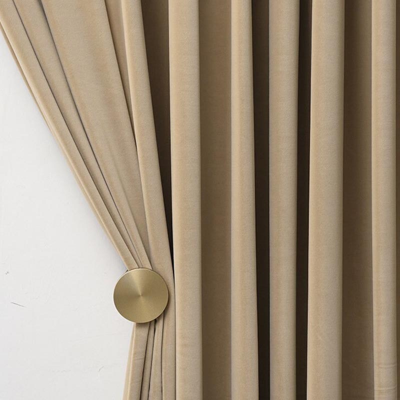 Anydrape 250cm Light Pawn High Quality Modern Velvet Blackout Curtains for Living Room Bedroom Dining Luxury Window Drape