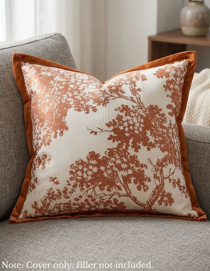 Anypillow Tree Branches Print Decorative Cushion Cover – Soft Throw Pillowcase for Sofa & Bed