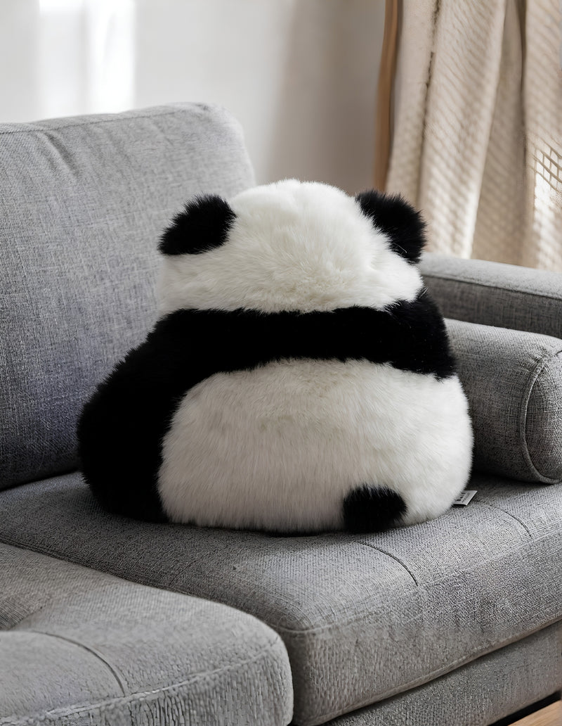 Anypillow Panda Plush Throw Pillow Cute Back View Design