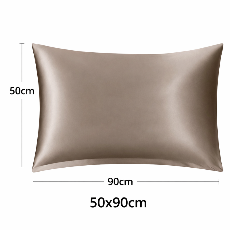 Anypillow Pillowcase 50x90cm Coffee Natural Mulberry Silk For Comfortable And Relaxing Home Bed