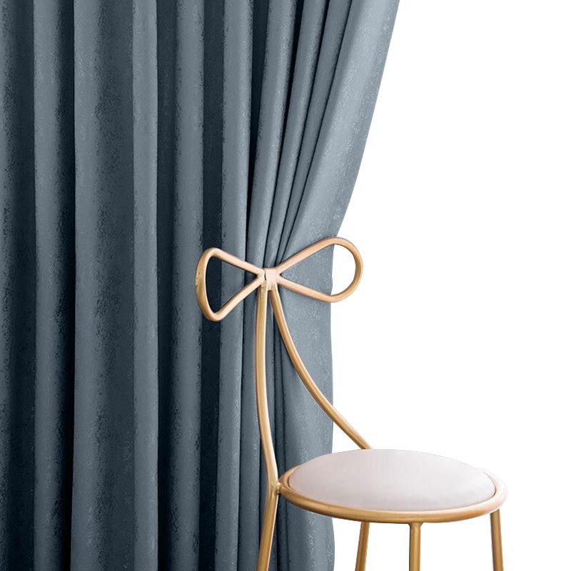 Anydrape Plain Grey Luxury Curtains – Modern Textured Drapes for Living Room, Bedroom & Dining Decor