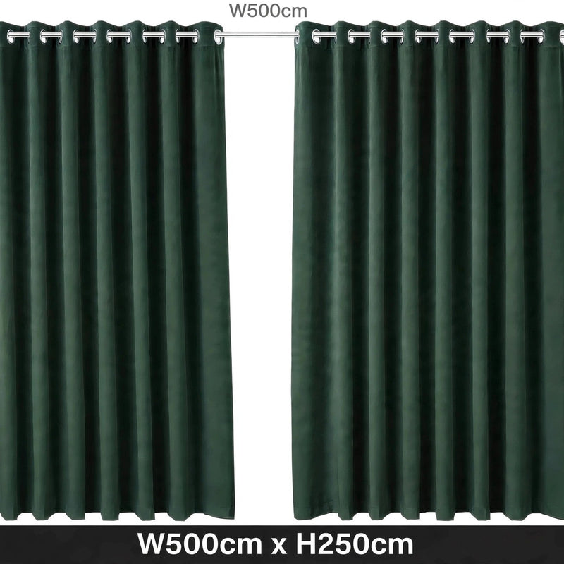 Anydrape Green Velvet Blackout Curtains – High‑Quality Modern Luxury Drapes for Living Room, Bedroom & Dining Windows