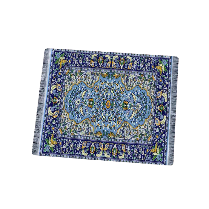 ANYMOB Mouse Pad Green 22X18CM Persian Tribal Carpet Computer Office Desk Non-Slip Mat