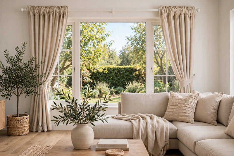 Anydrape Light Pawn Velvet Blackout Curtains – High‑Quality Modern Luxury Drapes for Living Room, Bedroom & Dining Windows