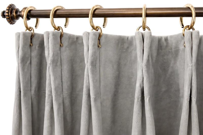 Anydrape Gray Velvet Blackout Curtains – High‑Quality Modern Luxury Drapes for Living Room, Bedroom & Dining Windows