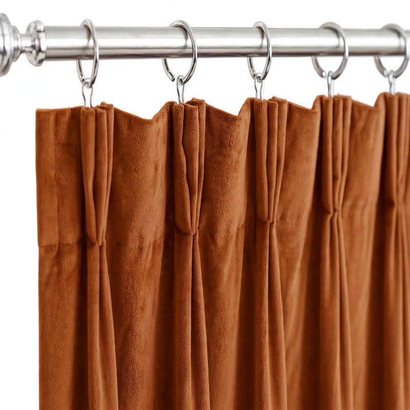 Anydrape Umber Velvet Blackout Curtains – High‑Quality Modern Luxury Drapes for Living Room, Bedroom & Dining Windows