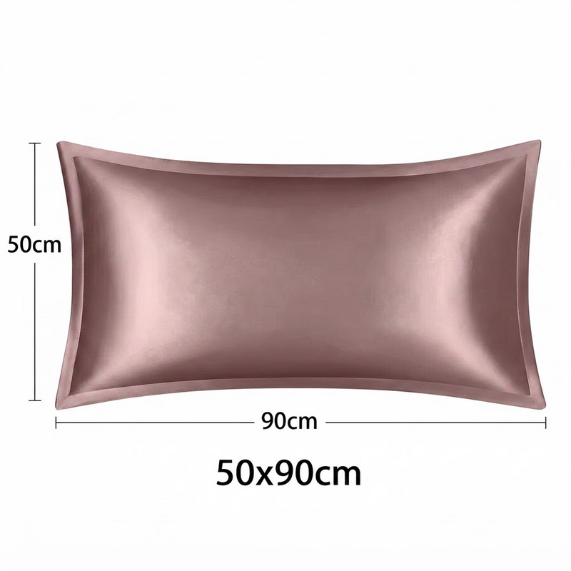 ANYHOUZ Pink Pure Silk Pillowcase 50x90cm Soft Smooth Luxury Bedding