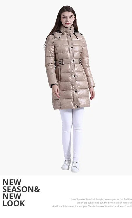 Anychic Womens Padded Puffer Jacket XXLarge Black Hooded Long Thick Puffer Jackets For Women Fashion Coats Casual Waterproof Outerwear