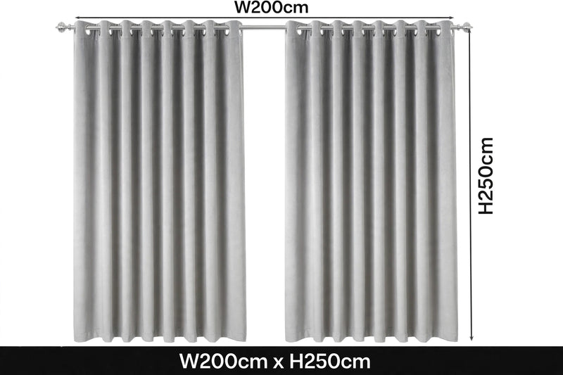 Anydrape Gray Velvet Blackout Curtains – High‑Quality Modern Luxury Drapes for Living Room, Bedroom & Dining Windows