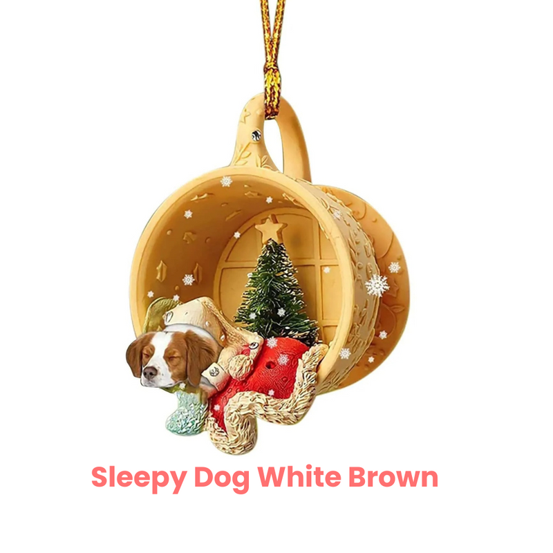 ANYDECO Christmas Dog Hanging Pendant Ornaments Decorative Supplies