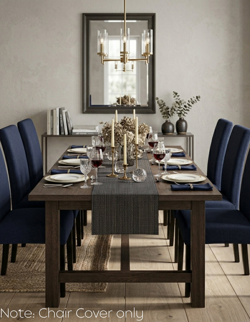 Anyseat Navy Chair Cover – Waterproof Elastic Slipcover with Anti‑Dirt Protection for Dining Room, Kitchen, Wedding, Hotel, Banquet & Restaurant
