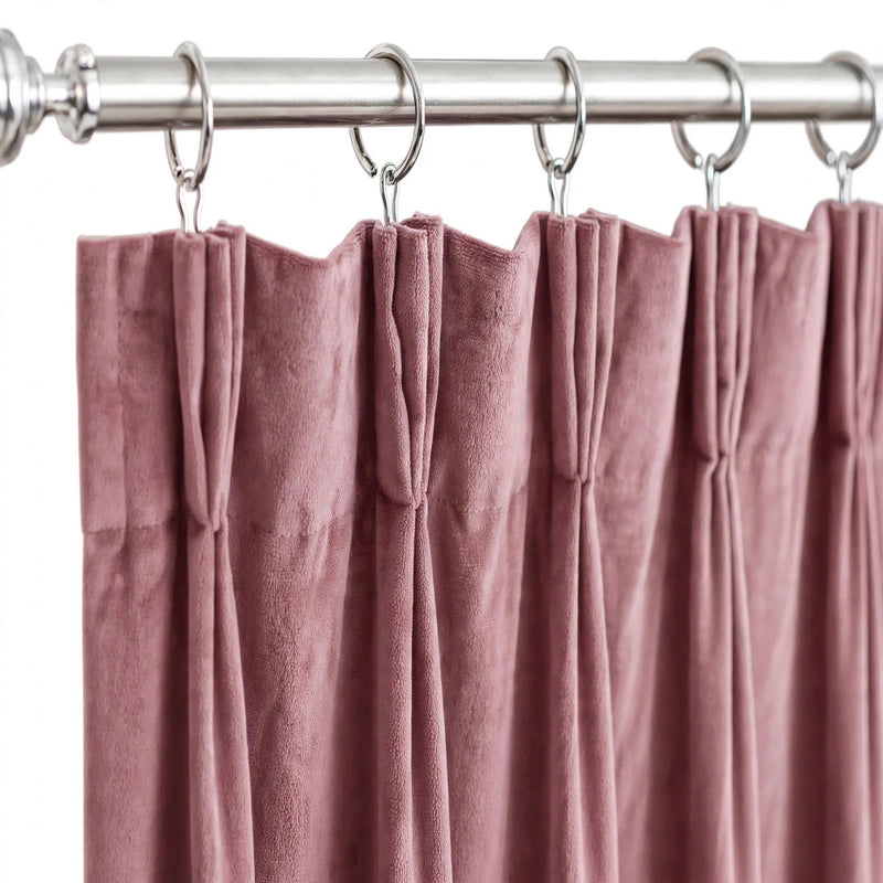 Anydrape Dark Peach Velvet Blackout Curtains – High‑Quality Modern Luxury Drapes for Living Room, Bedroom & Dining Windows