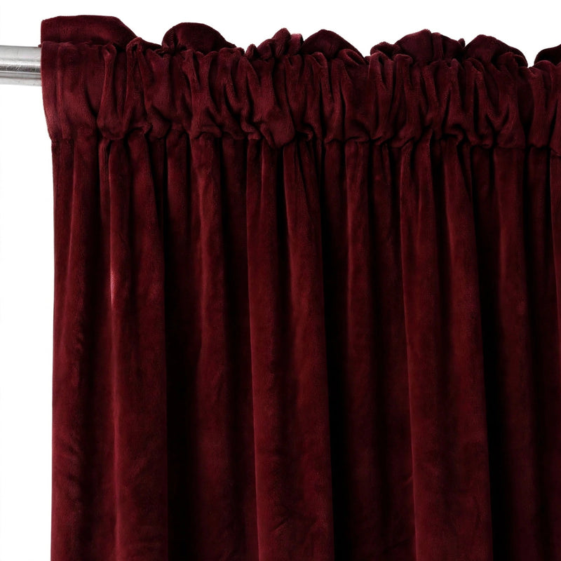 Anydrape Maroon Velvet Blackout Curtains – High‑Quality Modern Luxury Drapes for Living Room, Bedroom & Dining Windows