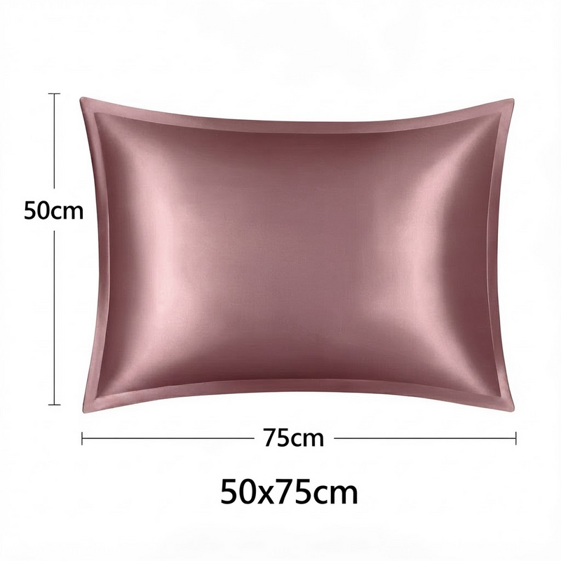 ANYHOUZ Pink Pure Silk Pillowcase 50x75cm Soft Smooth Luxury Bedding