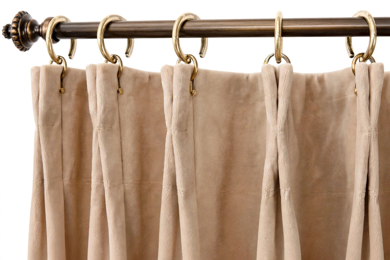 Anydrape Khaki Velvet Blackout Curtains – High‑Quality Modern Luxury Drapes for Living Room, Bedroom & Dining Windows