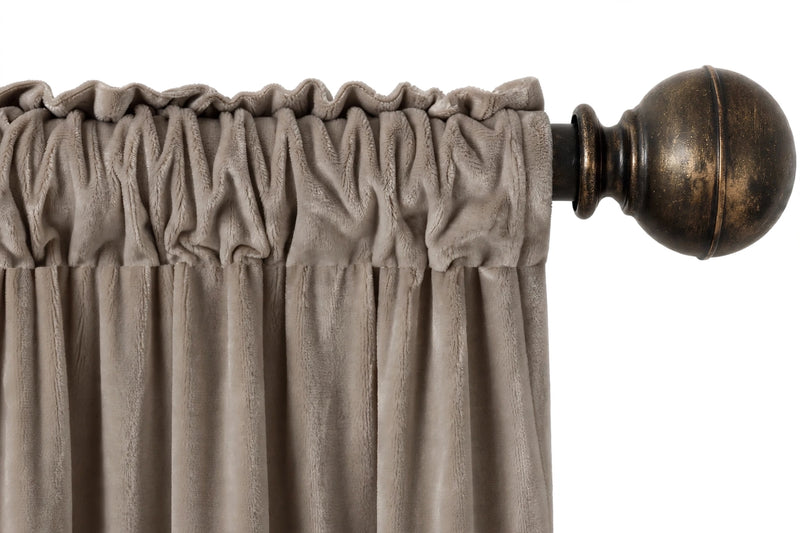 Anydrape Khaki Velvet Blackout Curtains – High‑Quality Modern Luxury Drapes for Living Room, Bedroom & Dining Windows