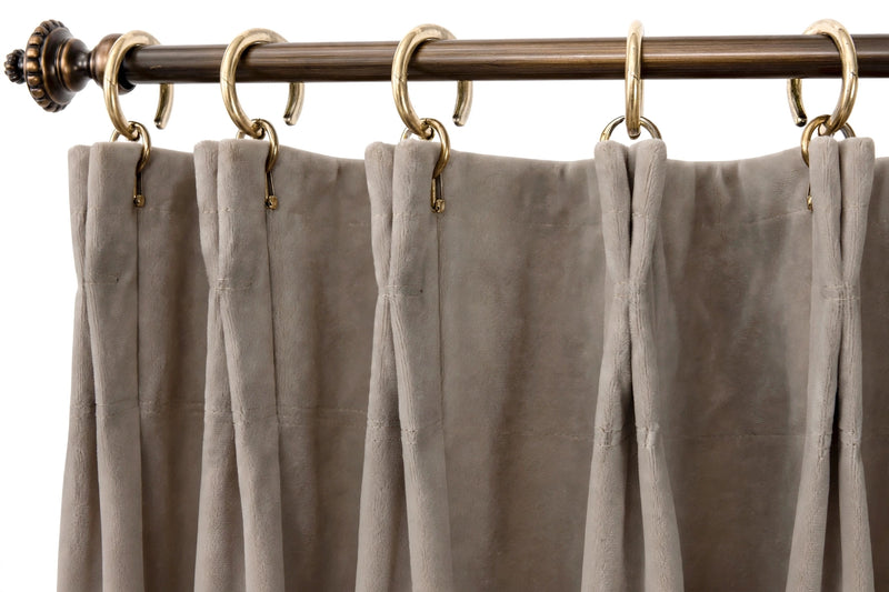 Anydrape Khaki Velvet Blackout Curtains – High‑Quality Modern Luxury Drapes for Living Room, Bedroom & Dining Windows