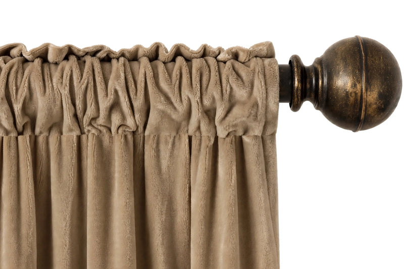 Anydrape Khaki Velvet Blackout Curtains – High‑Quality Modern Luxury Drapes for Living Room, Bedroom & Dining Windows