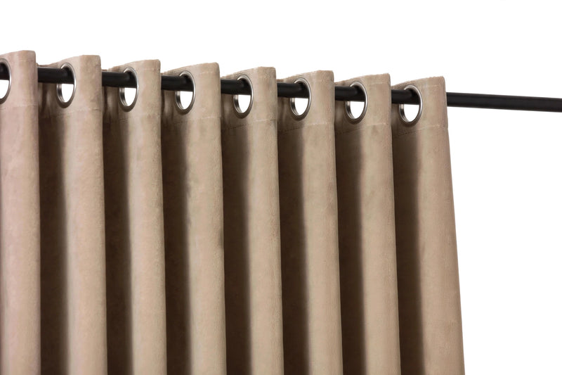 Anydrape Beige Velvet Blackout Curtains – High‑Quality Modern Luxury Drapes for Living Room, Bedroom & Dining Windows