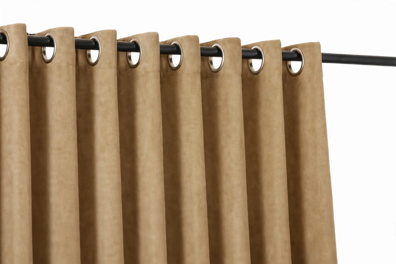 Anydrape Khaki Velvet Blackout Curtains – High‑Quality Modern Luxury Drapes for Living Room, Bedroom & Dining Windows