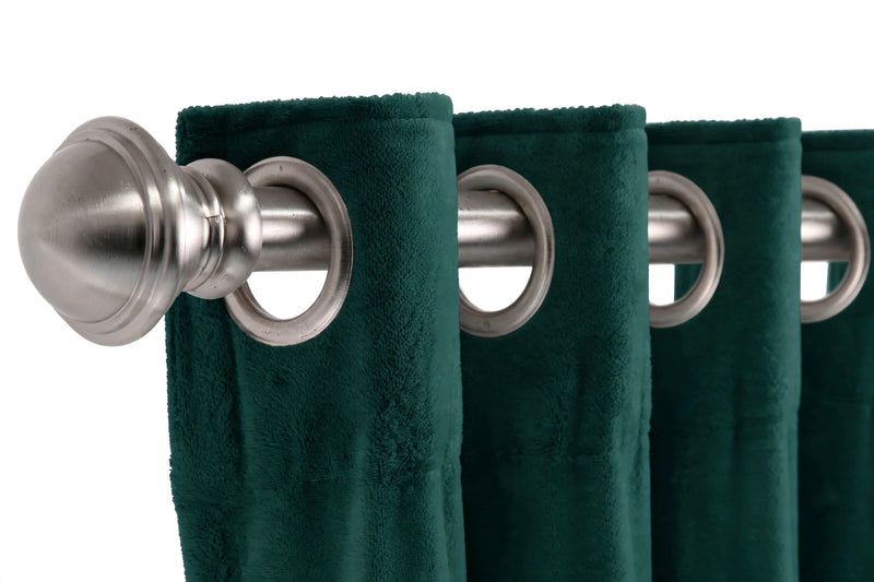 Anydrape Plain Dark Green Luxury Curtains – Modern Textured Drapes for Living Room, Bedroom & Dining Decor