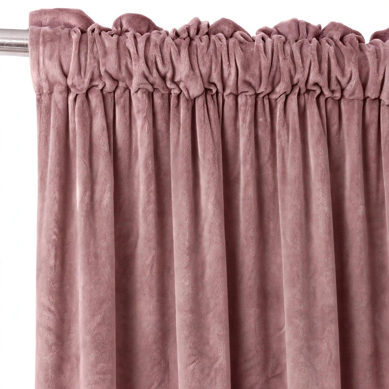 Anydrape Dark Peach Velvet Blackout Curtains – High‑Quality Modern Luxury Drapes for Living Room, Bedroom & Dining Windows