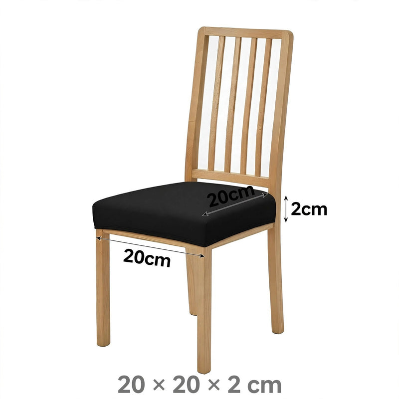 Anyseat Black Stretch Chair Cover – Washable, Removable Dining & Kitchen Seat Protector