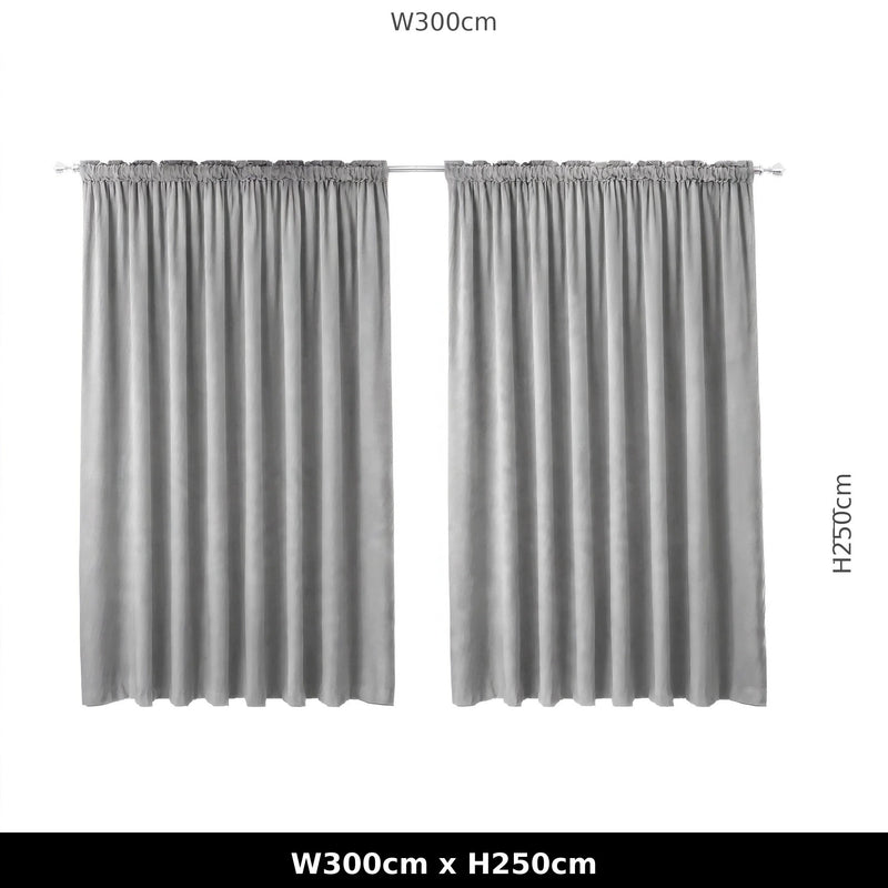 Anydrape Light Gray Velvet Blackout Curtains – High‑Quality Modern Luxury Drapes for Living Room, Bedroom & Dining Windows