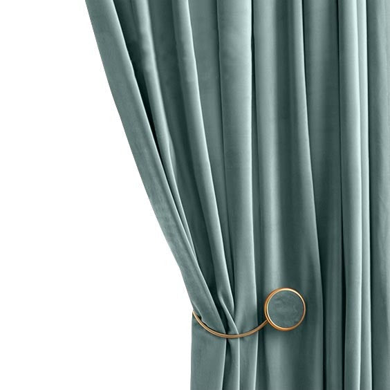 Anydrape Plain Cardamom Green Luxury Curtains – Modern Textured Drapes for Living Room, Bedroom & Dining Decor