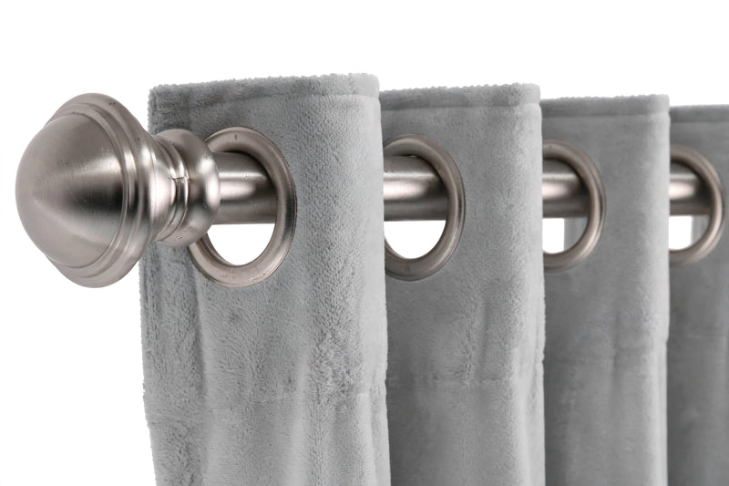 Anydrape Gray Velvet Blackout Curtains – High‑Quality Modern Luxury Drapes for Living Room, Bedroom & Dining Windows